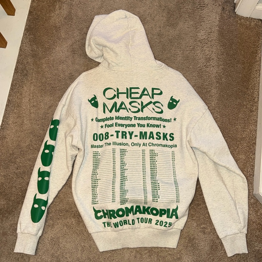 SOLD OUT Chromakopia Cheap Masks Light Grey Sweatshirt - SMALL! NEVER WORN!